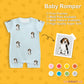 Custom Pet Face Pets and Paws Baby Romper