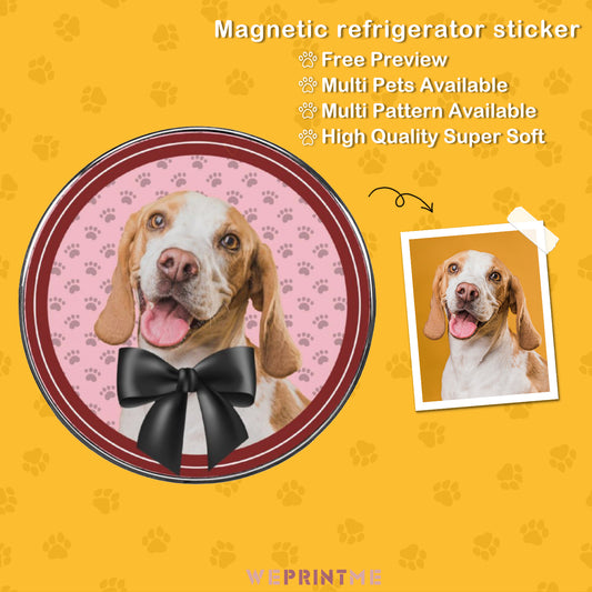 Custom Pet Bow Refrigerator Magnets