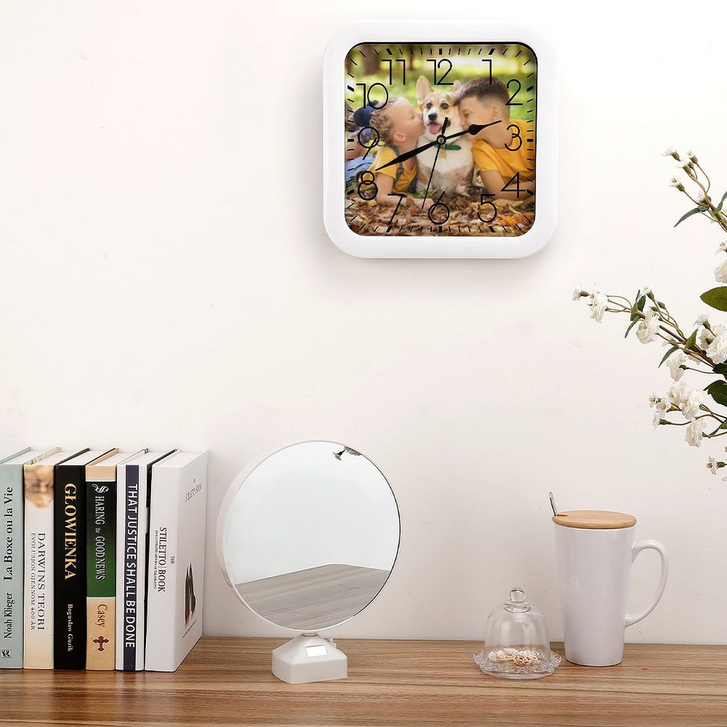 Custom Photo Fashion Square Clock