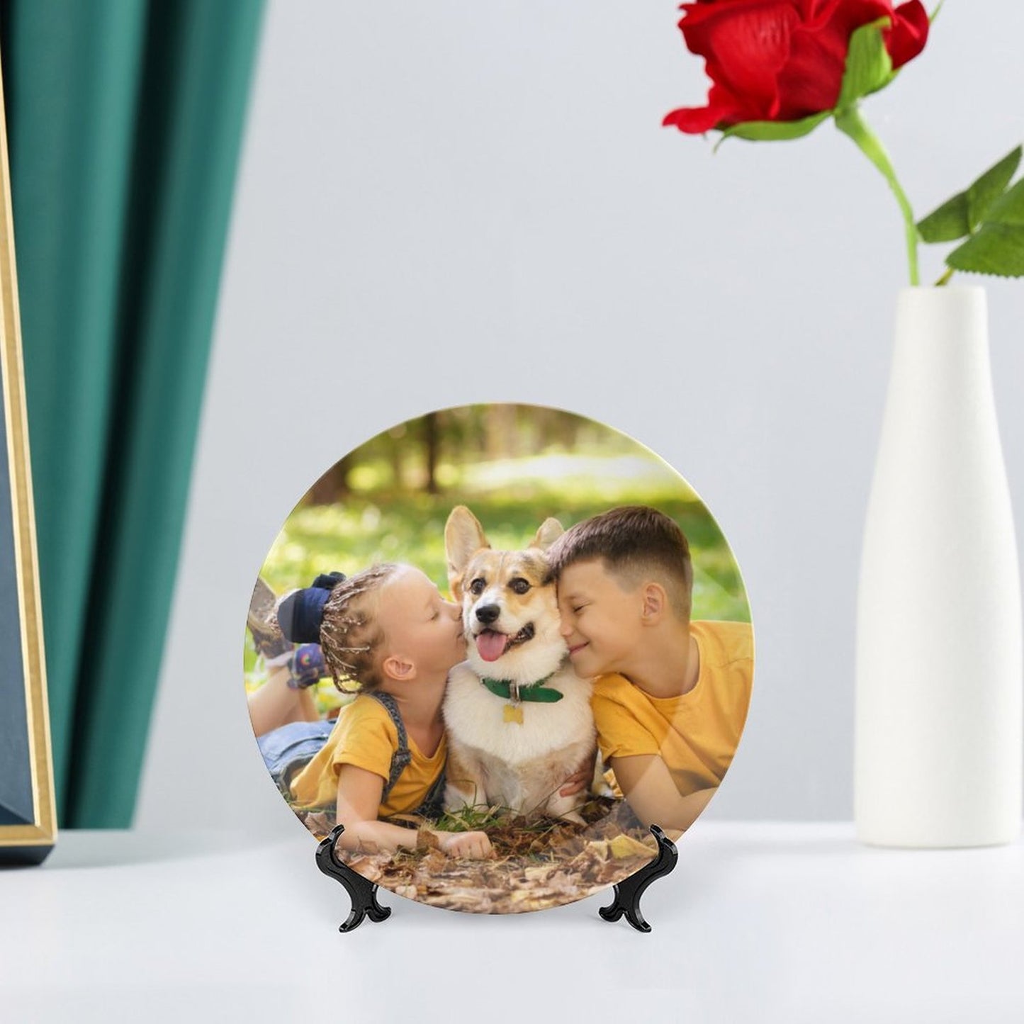 Custom Photo Bone China Decorative Plate