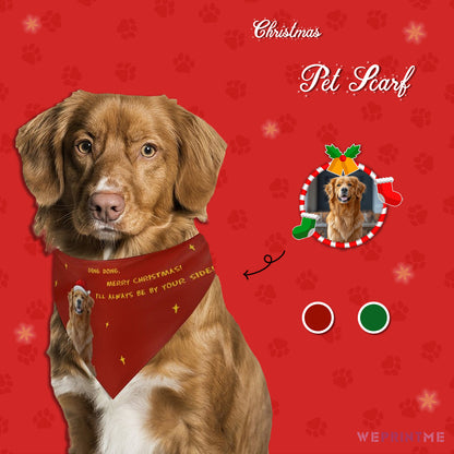 Custom Pet Scarf Petful Christmas Personalized Dog Bandana-WEPRINTME-1