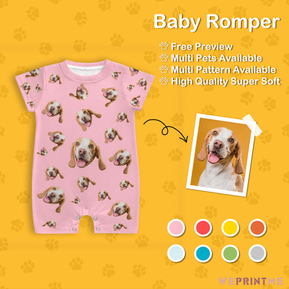 Custom Pet Face Pets Everywhere Baby Romper