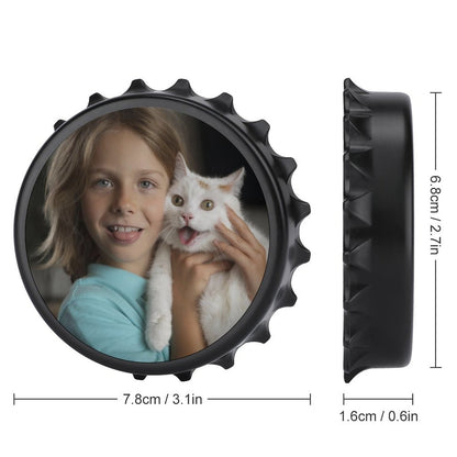 Custom Photo Bottle Opener/Refrigerator Magnet