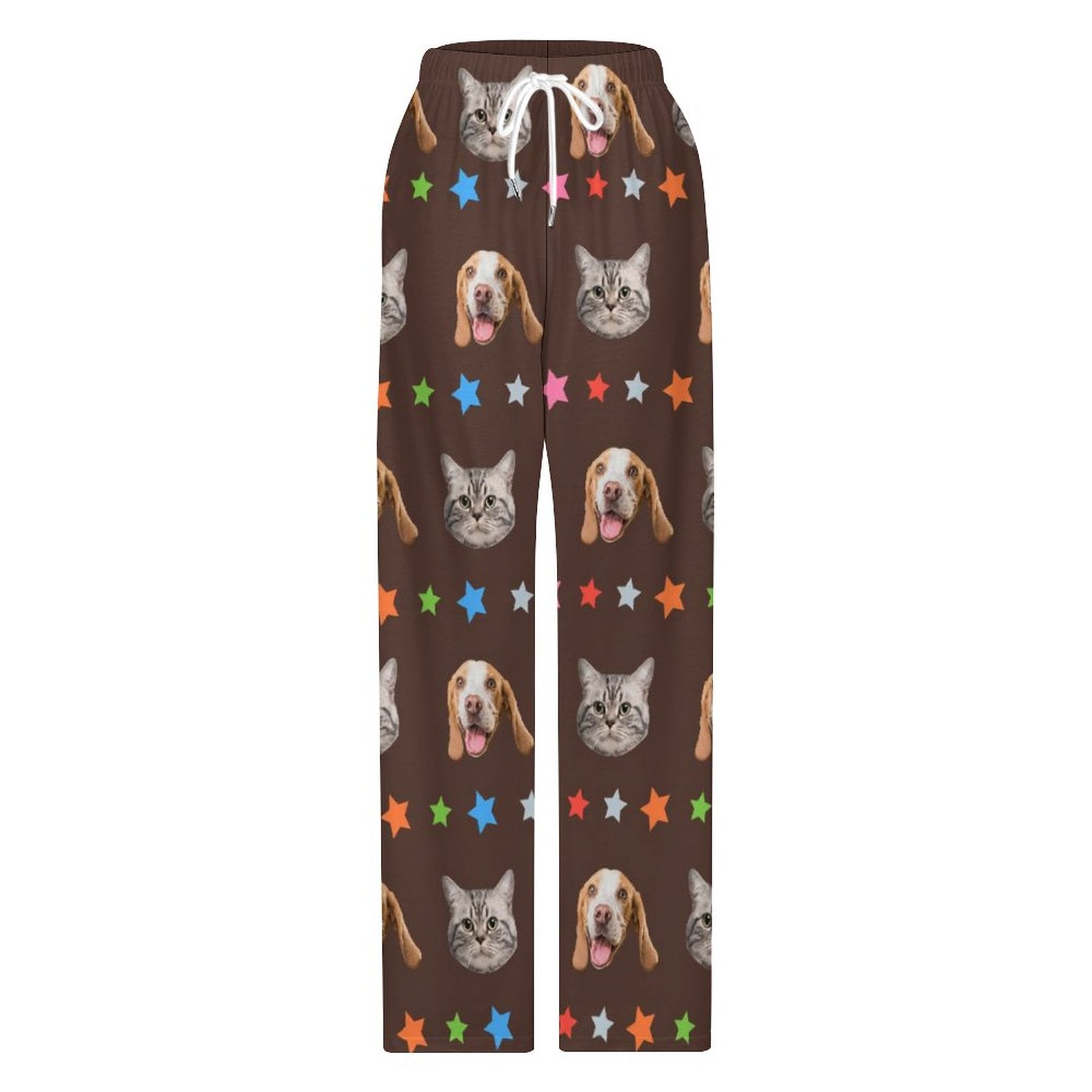 WEPRINTMEPajama PantsCustom Pet Face Star Pajama Pants