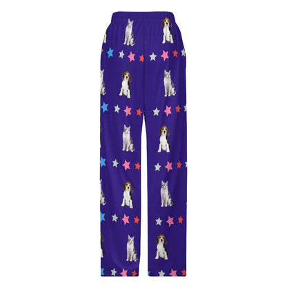 WEPRINTMEPajama PantsCustom Pet Face Star Pajama Pants