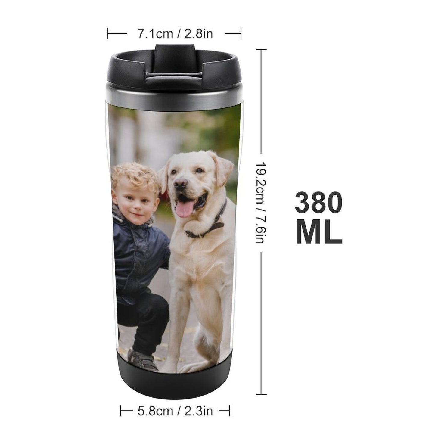 Custom Photo Travel Mug