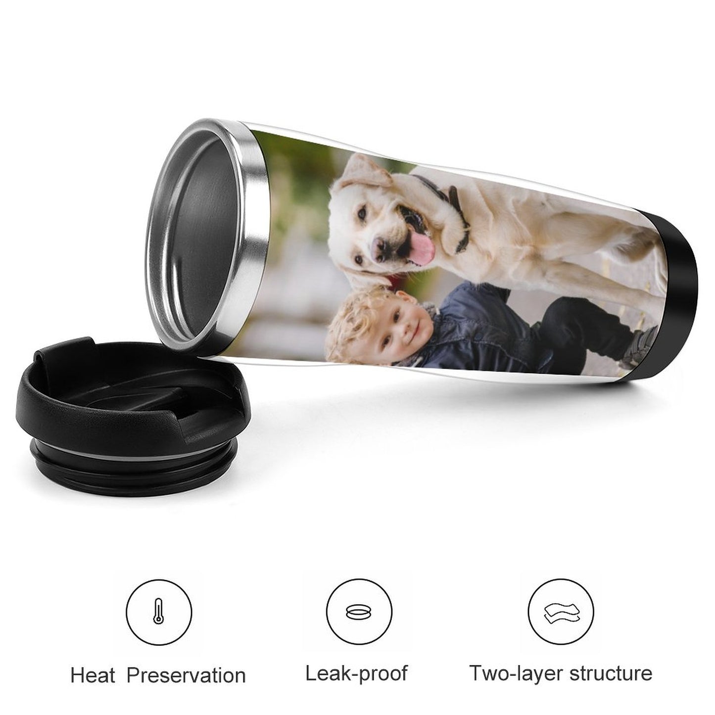 Custom Photo Travel Mug