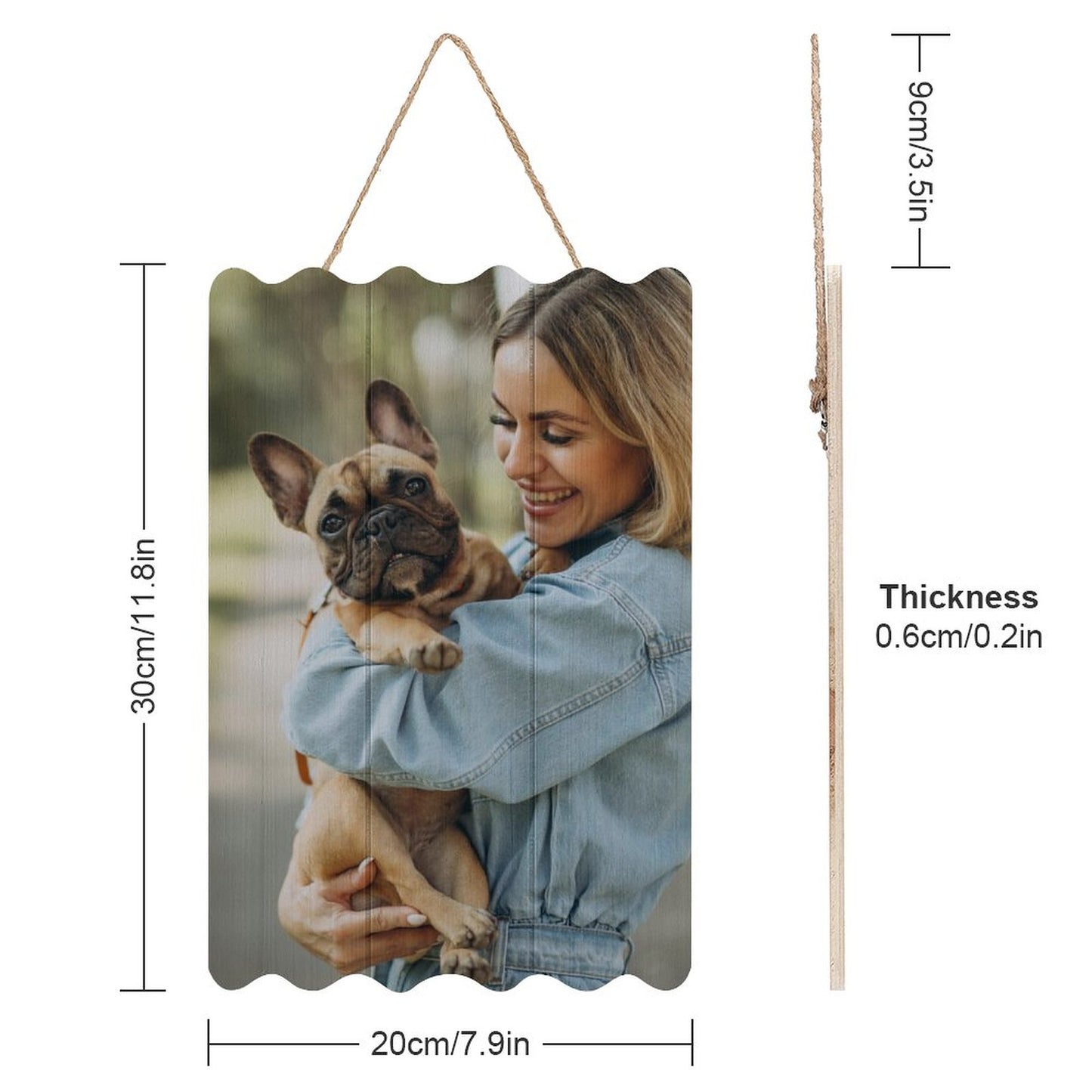 Custom Pet Photo Wood Print