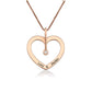 Cutom Name Heart Shaped Diamond Necklace