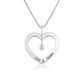 Cutom Name Heart Shaped Diamond Necklace