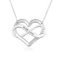 Custom Text Heart-shaped Necklace