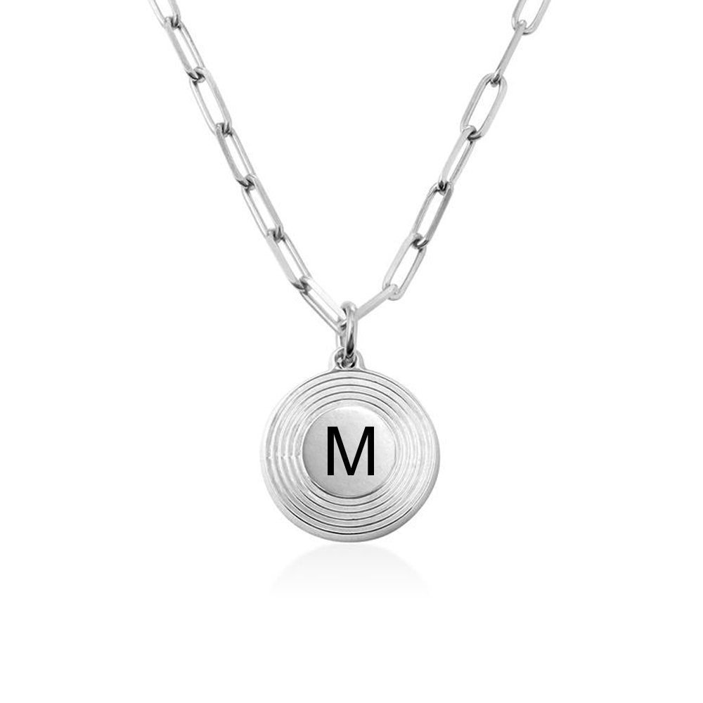 Custom Letter Round Necklace