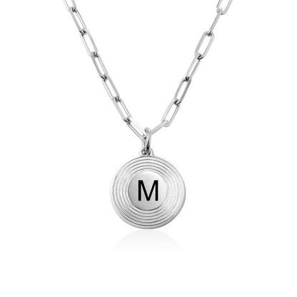 Custom Letter Round Necklace