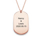 Custom Texts Nameplate Necklace