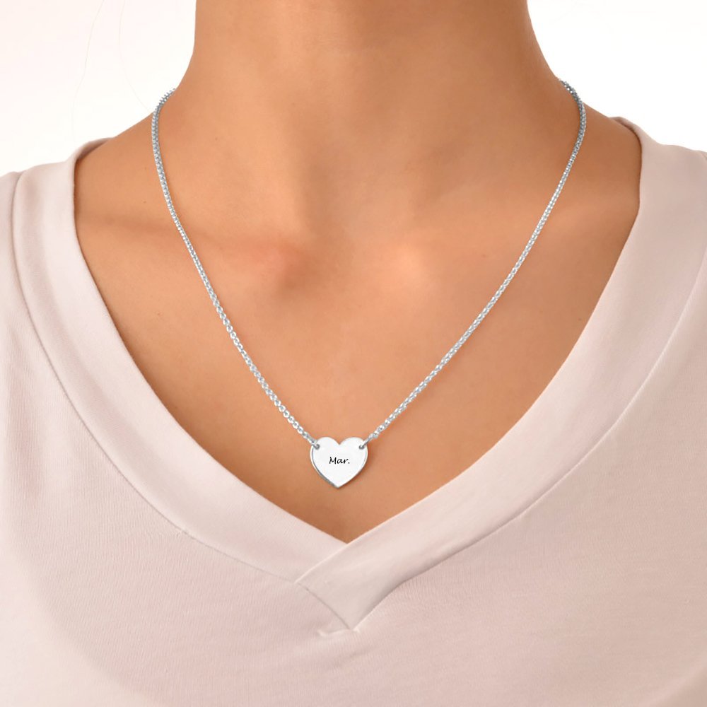 Custom Name Heart-shaped Necklace