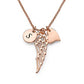 Custom Initials Angel Wings Necklace