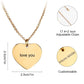 Custom Text Heart-shaped Necklace