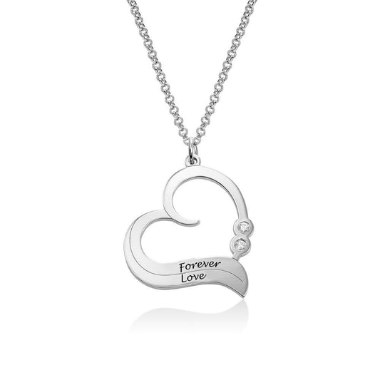 Custom Text Heart-shaped Necklace