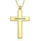 Custom Text Cross Necklace