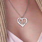 Custom Text Heart-shaped Necklace