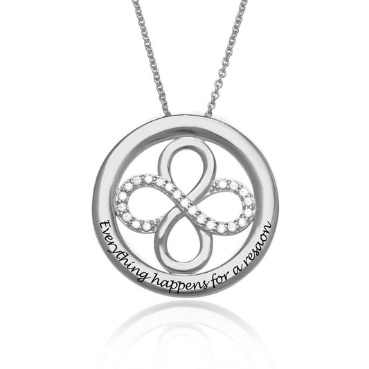 Custom Text Infinite Circular Necklace