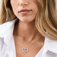 Cutom Name Heart Shaped Diamond Necklace