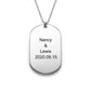 Custom Texts Nameplate Necklace