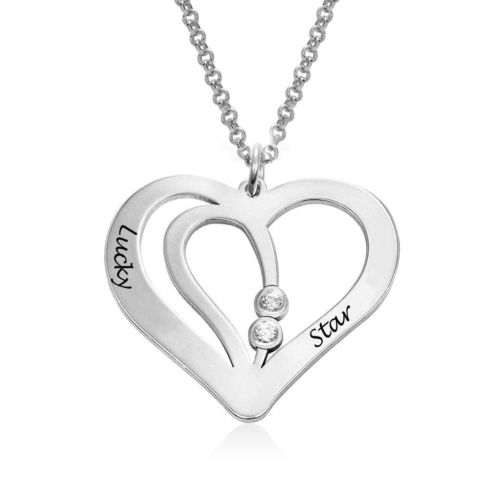 Custom Text Heart-shaped Necklace