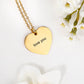 Custom Text Heart-shaped Necklace