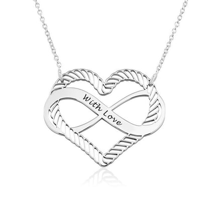 Custom Text Heart-shaped Necklace